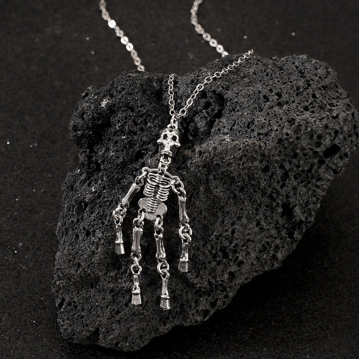 Wholesale Skull Pendant Necklace Alloy  Clavicle Chain Halloween Necklace Chain