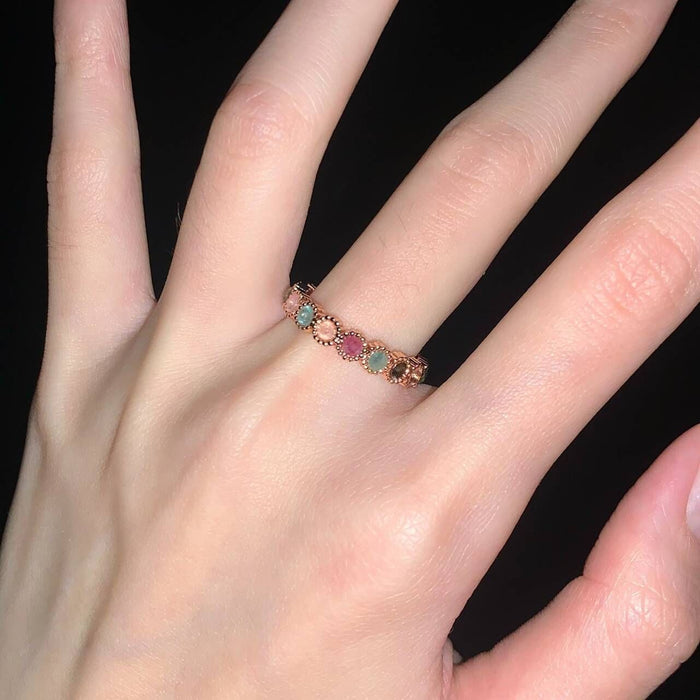 Wholesale  rainbow ring open adjustable ring  girl  jewelry  ring