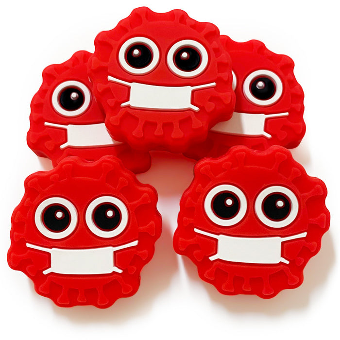 Wholesale 10pcs Cartoon Bacteria Virus Beads Focal Beads JDC-BDS-WDX060