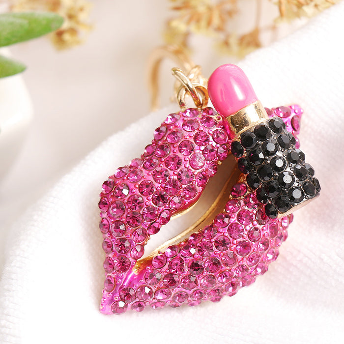 Wholesale Diamond Lip Alloy Keychain JDC-KC-ChaoK042