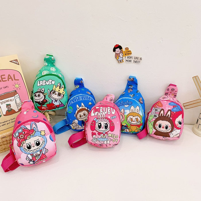 Wholesale Children' s Chest Bag  Cartoon Nylon One-Shoulder Slant