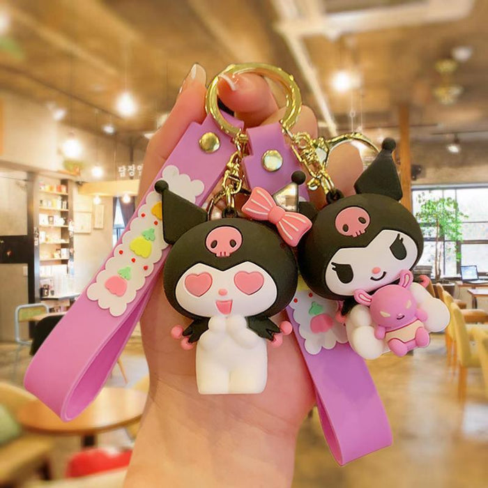 Wholesale Cartoon Silicone Doll Keychain JDC-KC-MingT171