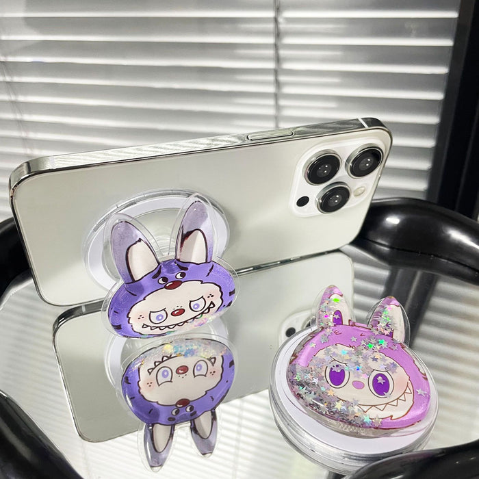 Wholesale Liquid quicksand creative lazy desktop Phone  stand