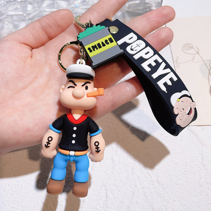 Wholesale Pvc Cartoon Doll Keychain JDC-KC-QiChao005