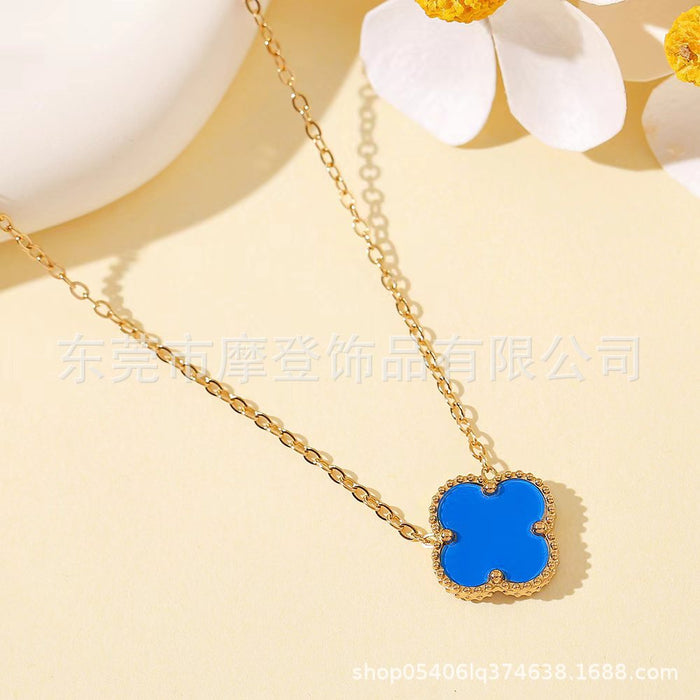 Wholesale Titanium Steel Wild Pendant Clavicle Chain JDC-NE-Modeng002