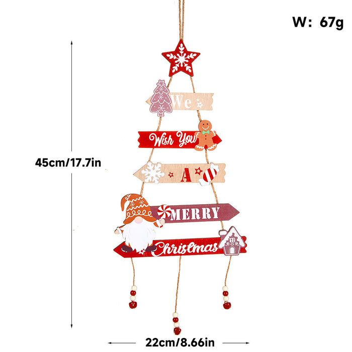 Wholesale Wooden crafts hanging signs for party Christmas decorations