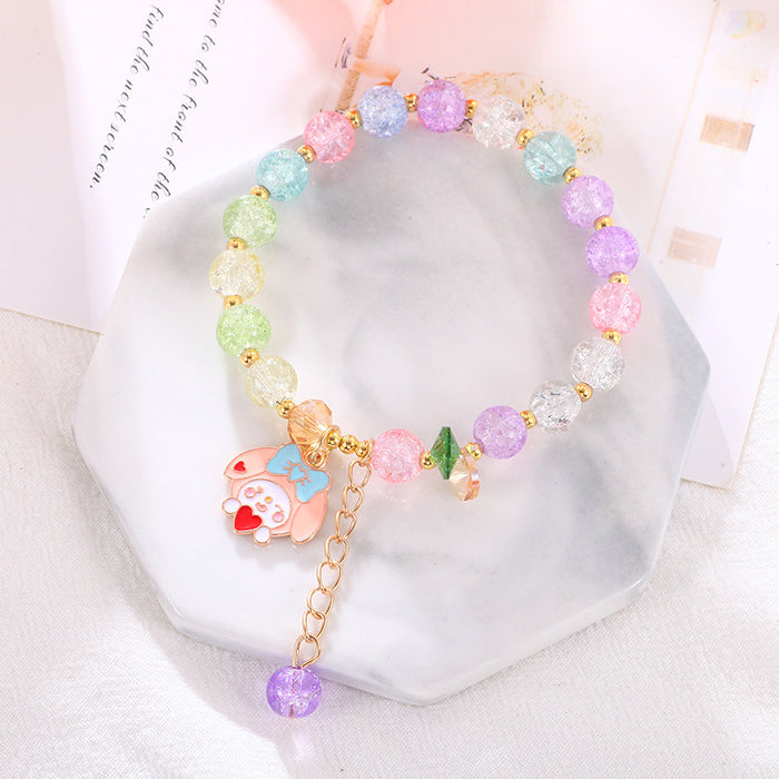 Wholesale Children' s popcorn bracelet beaded bracelet crystal cute cartoon