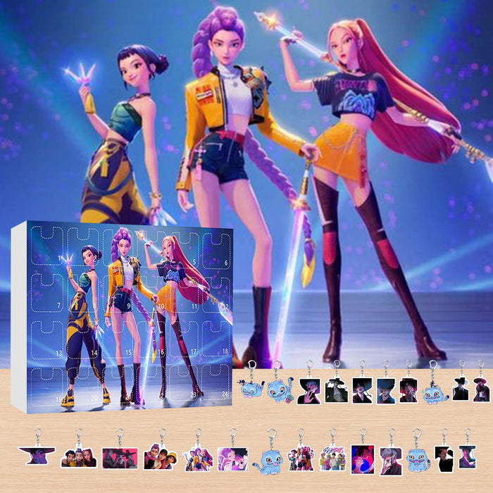 Wholesale 2025KPOP Christmas Countdown Calendar Blind Box Keychain