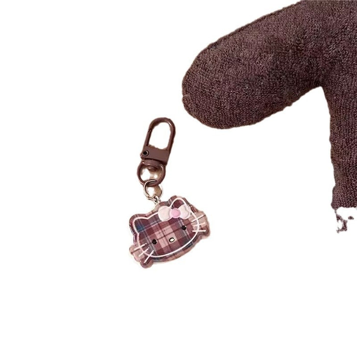 Wholesale New cute striped keychain