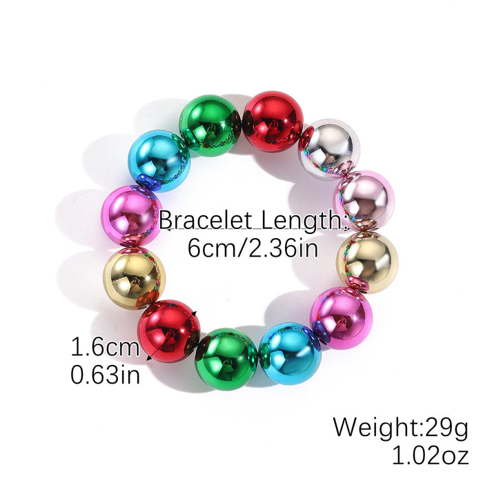 Wholesale Christmas Hand Jewelry Acrylic Pendant Christmas Braided Bracelet Snowflake Snowman Christmas Bracelet