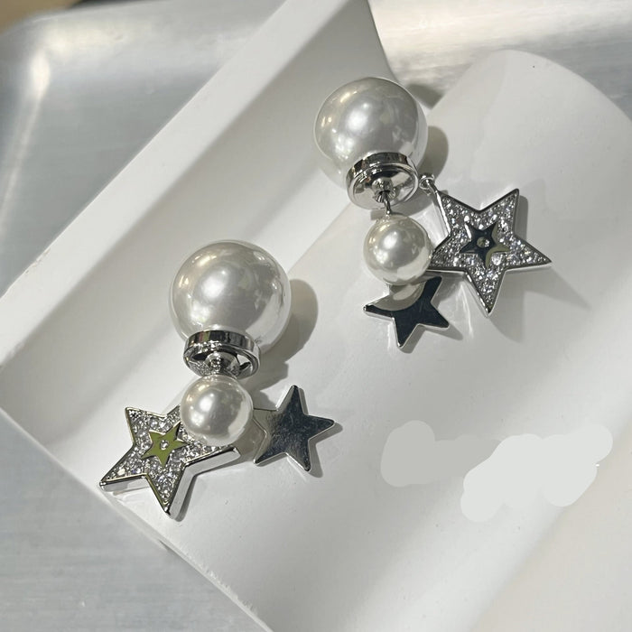 Wholesale  Diamond Star Pendant Pearl Earrings Earrings Earrings for Women