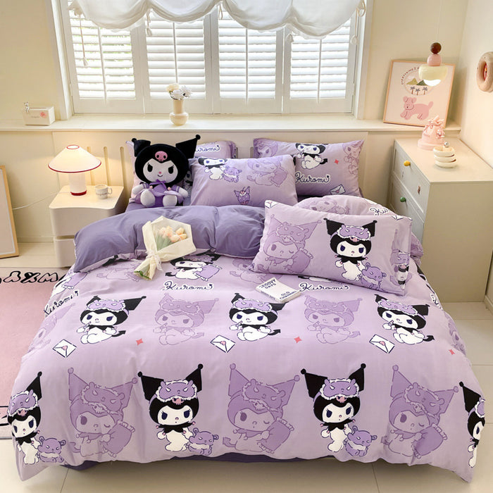 Wholesale Cartoon Bed Sheets, Dust Covers, Protective Covers, Skin Friendly and Frosted Bed Sheet JDC-SEE-AiErMei001