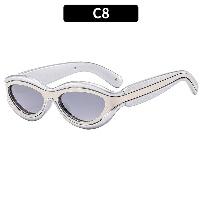 Wholesale Color Blocked Retro Sunscreen PC Sunglasses JDC-SG-XIa080