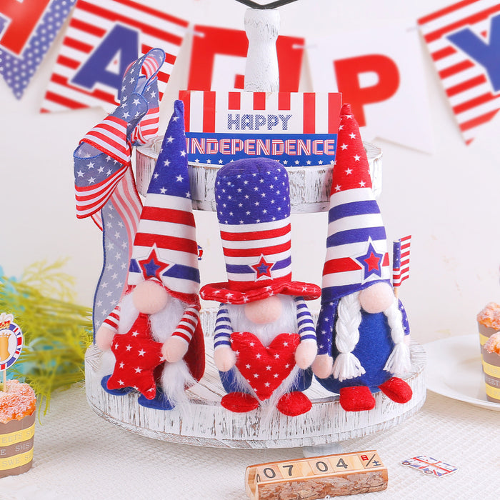 Wholesale Dwarf pointed hat figurine decoration for faceless elderly doll window display