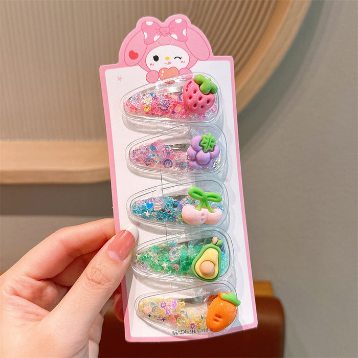 Wholesale New Children' s Tassel Hair Clip — Girls'  Cartoon Snap Clip