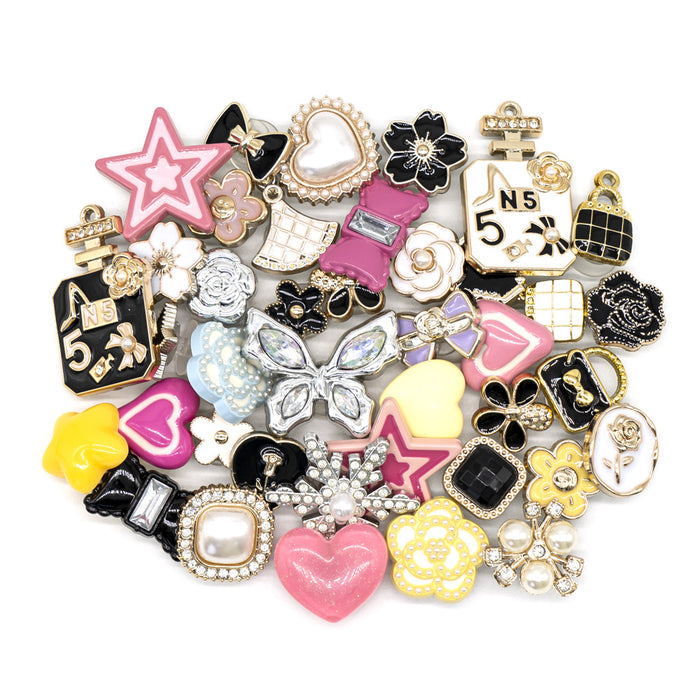 Wholesale Creative Transparent Acrylic Light Color Transparent Bear DIY Shoes Flower Shoes Buckle Accessories Accessories