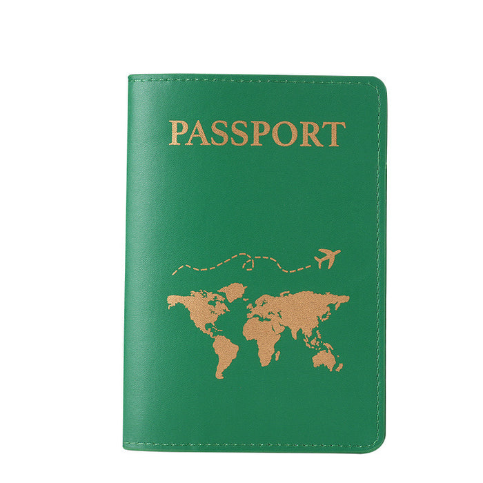 Wholesale Urban Simplicity Landscape PVC Passport Holder Green Boutique Travel Accessory MOQ≥3