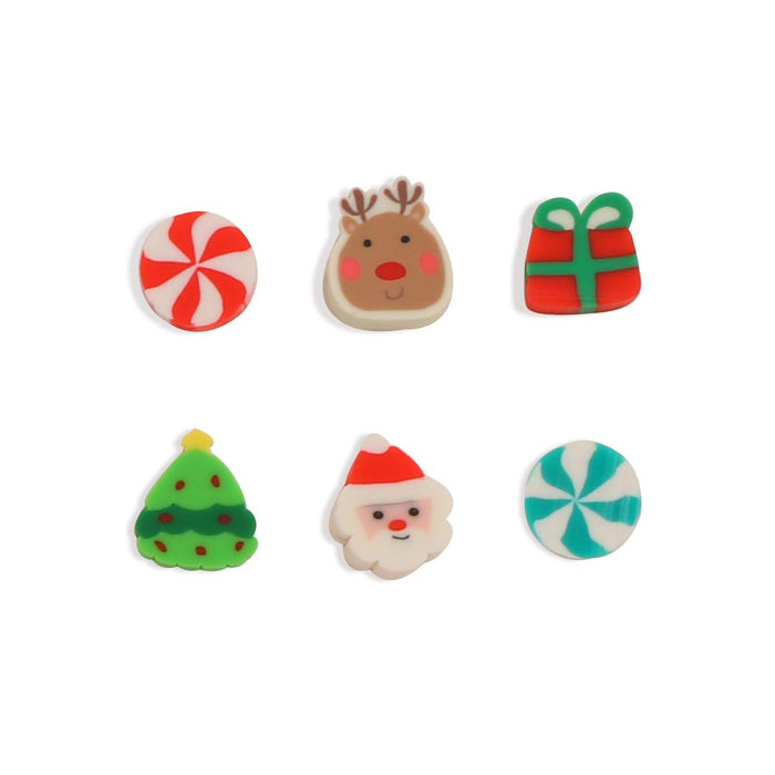 Wholesale 100PCS Polymer Clay Christmas Gifts  Series Loose Beads JDC-BDS-LiuXia017