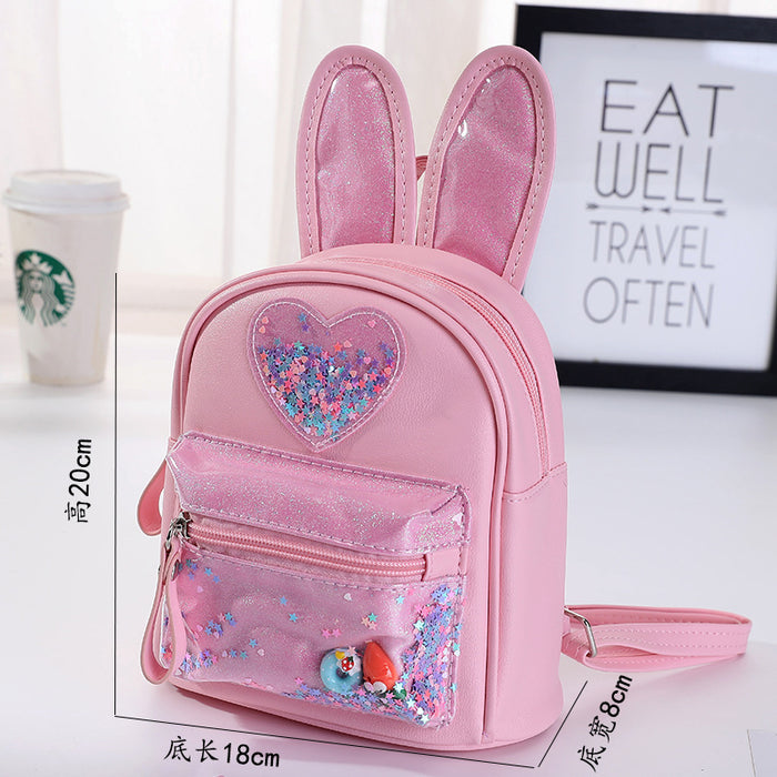 Wholesale New Children' s Backpack Fashion Sequined Cute Rabbit Mini Backpack Casual Outing Kindergarten School Bag