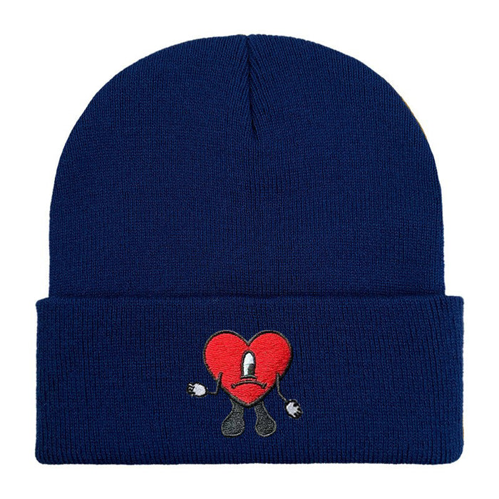 Wholesale Cartoon Embroidery Acrylic Wool Knitted Hat JDC-FH-Shengn006