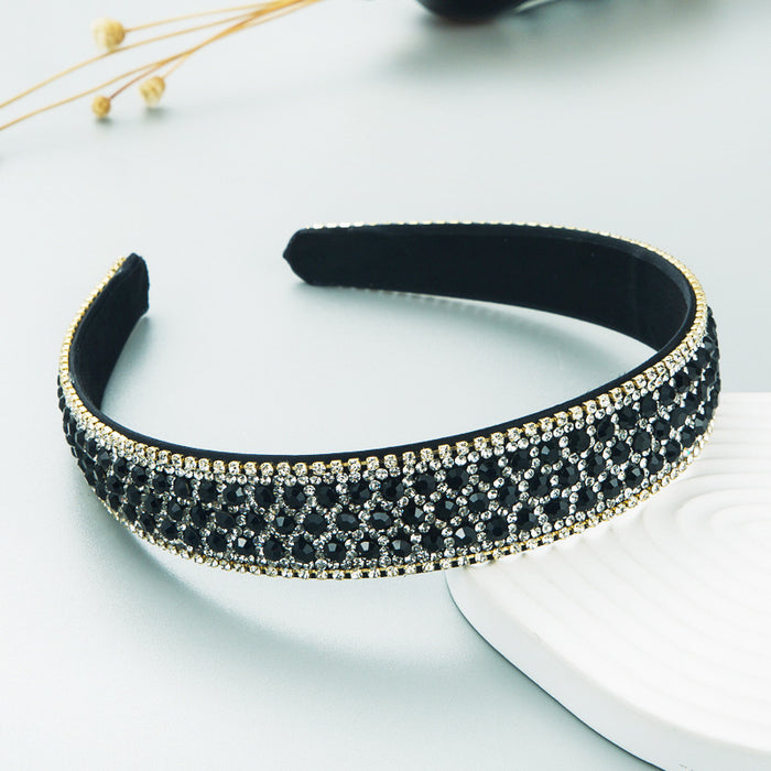 Wholesale Colorful Diamond Headband Women's Simple Pressure Hair Accessories