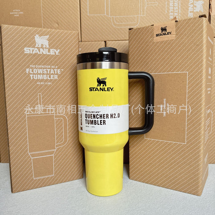 Wholesale 40oz giant straw cup,  car-friendly stainless steel large capacity ice bullies cup