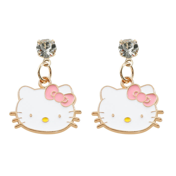 Wholesale Cartoon Cute Alloy Oil Drop Earrings JDC-ES-ShaoH009