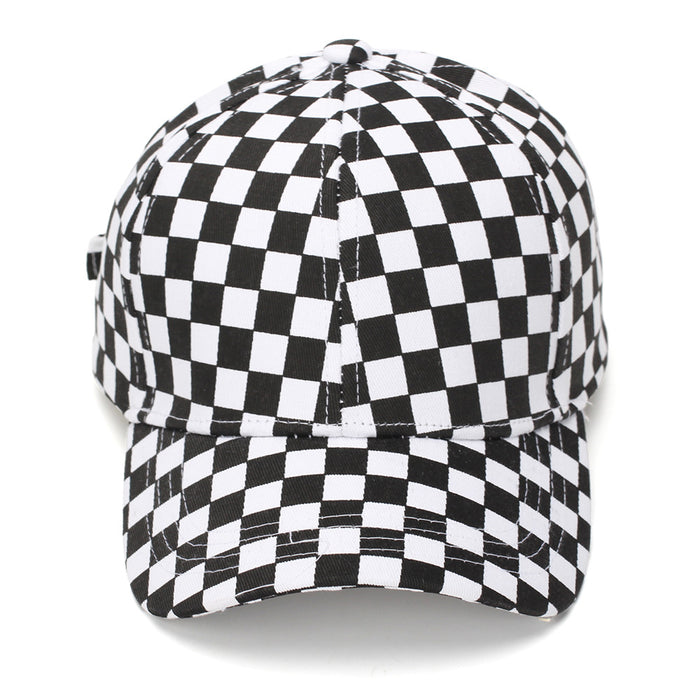 Wholesale Chic Checkerboard Baseball Cap Summer Sun Protection Everyday Hat