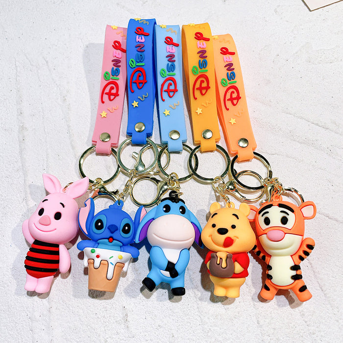 Wholesale Cartoon Silicone Doll Keychain JDC-KC-QiChao013