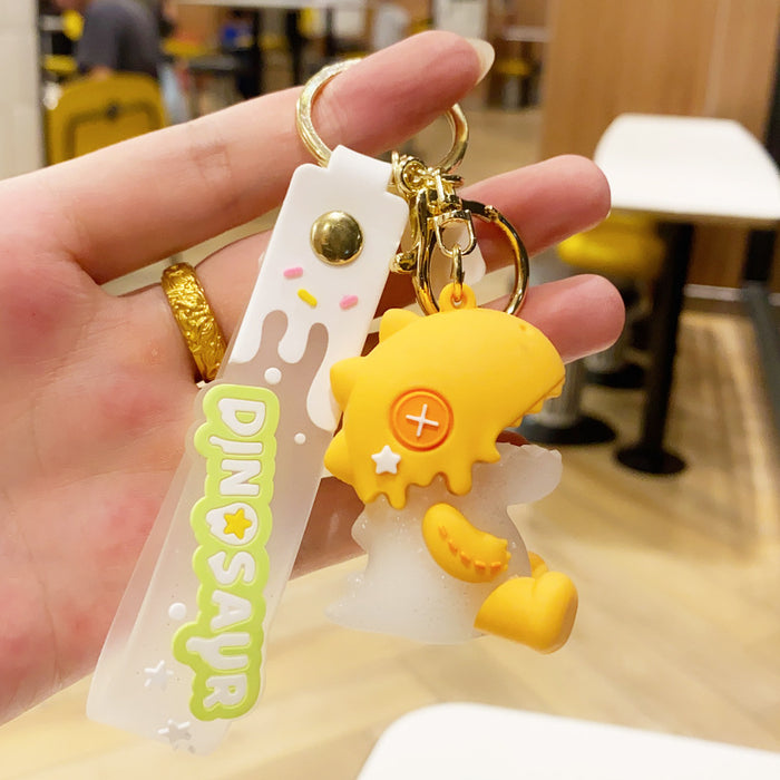 Wholesale PVC Ice Cream Dinosaur Doll Keychain JDC-KC-NLu018