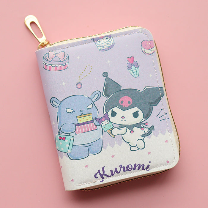 Wholesale PU Cartoon Printed Short Zipper Coin Purse JDC-WT-Jumei001