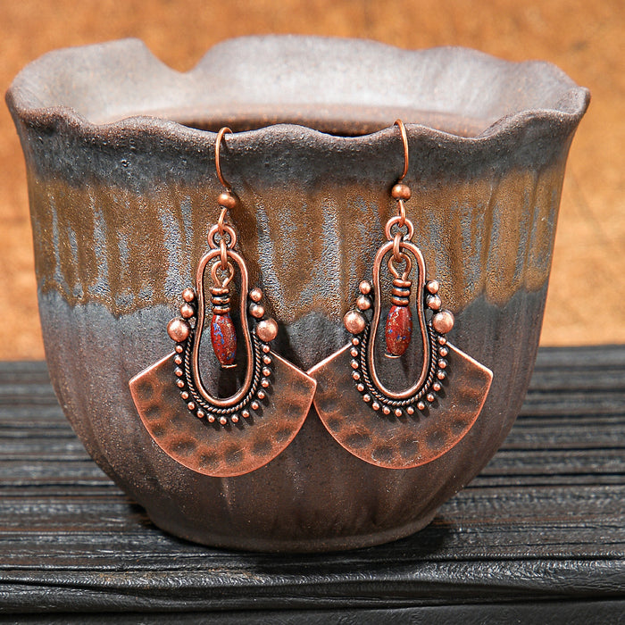 Wholesale Bohemian Tassel Geometric Earrings - Retro Ethnic Style Fashion Accessory MOQ≥2