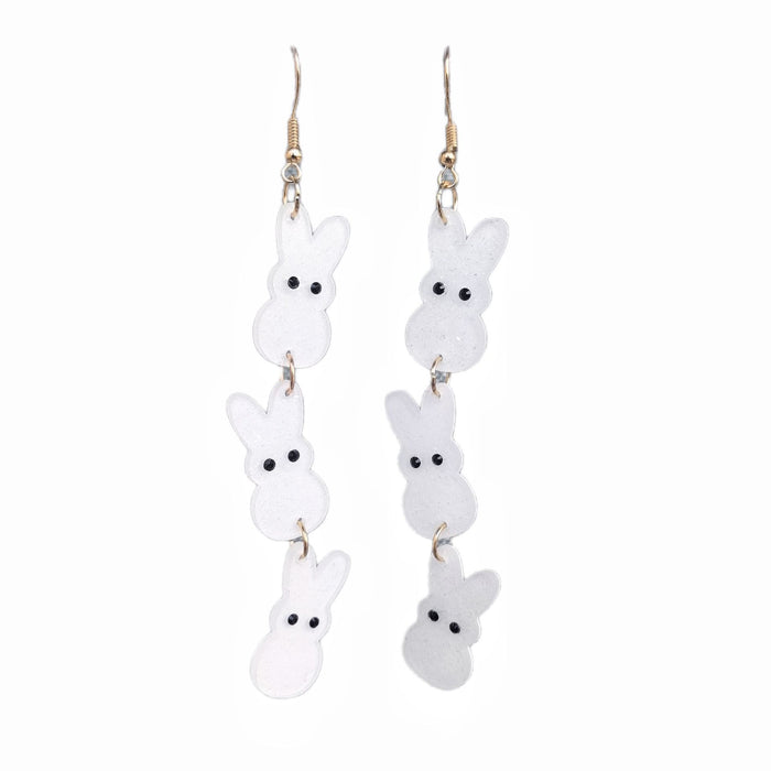 Wholesale  Acrylic Easter  Color Cartoon Rabbit  Earrings