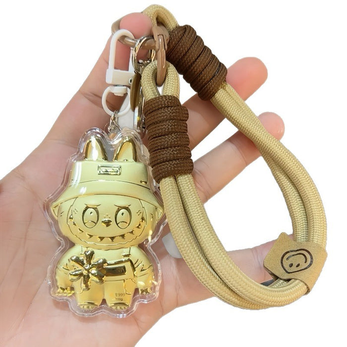 Wholesale Gold-colored cute cartoon keychain