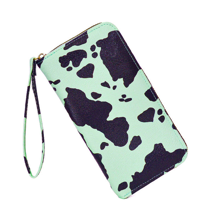 Wholesale Cow Print Card Holder with Large Capacity