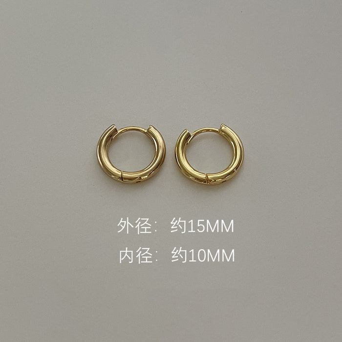 Wholesale Earrings, Silver Needles, Earrings, Women's Simple Earrings, Earrings, Bone Nails, High End Circles, Earrings