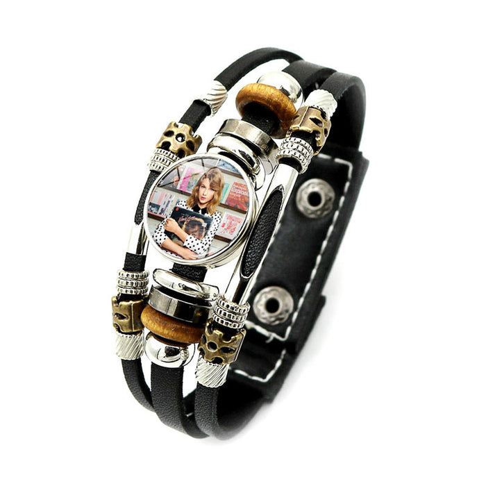 Wholesale Multi-layer Leather Beaded Bracelets JDC-BT-HengX030