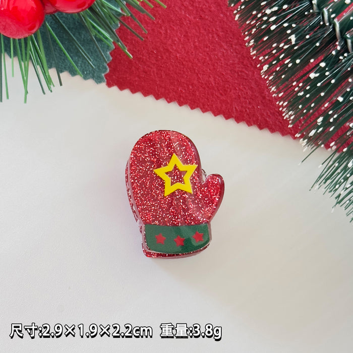 Wholesale Christmas small hairpin gingerbread man Christmas tree snowman small clip cute  hairpin holiday hair accessories