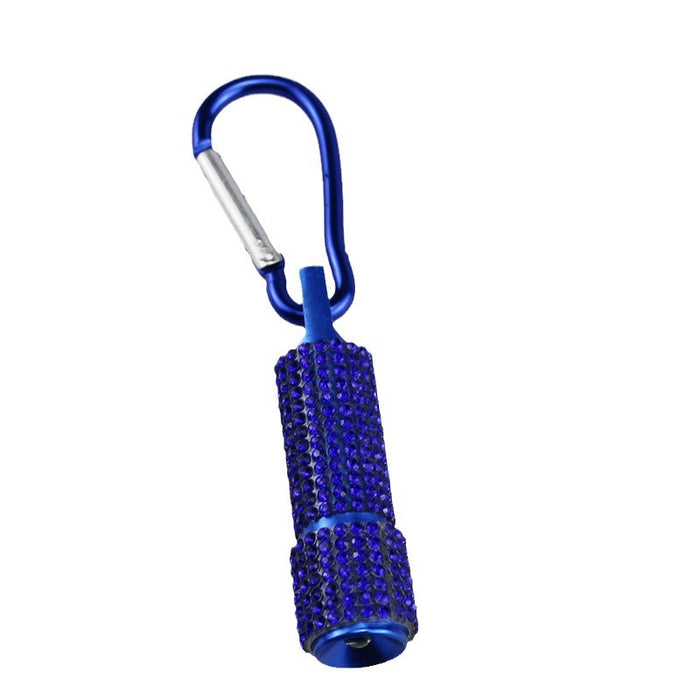 Wholesale Trendy Crystal Studded LED Flashlight White Fashion Accessory Gift