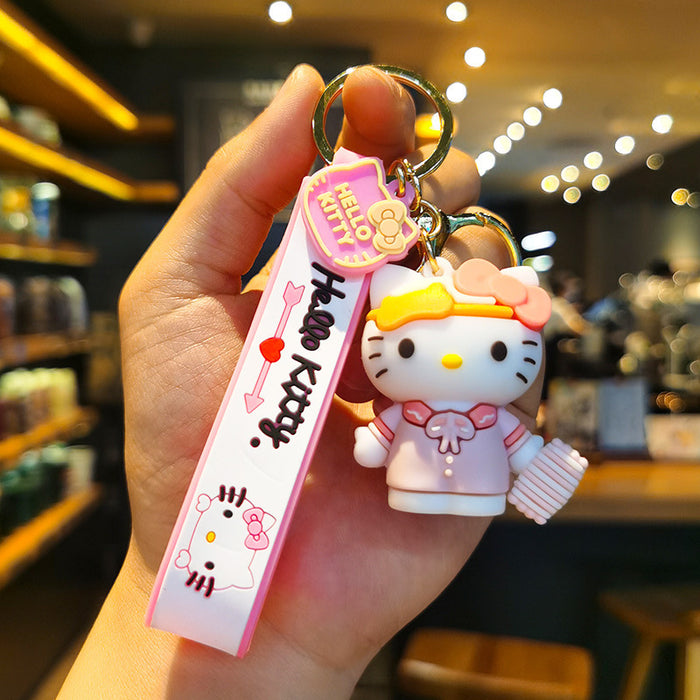 Wholesale Cartoon Doll Silicone Keychain JDC-KC-Tingm219