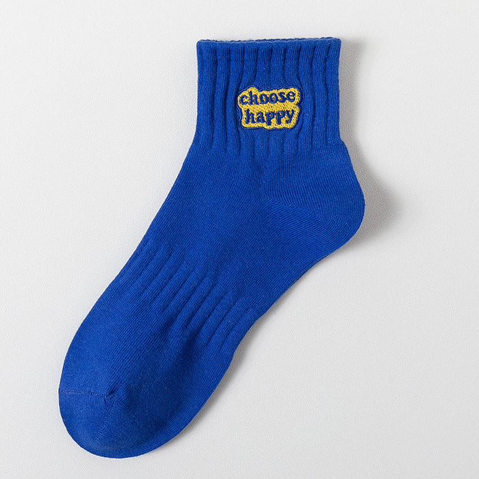 Wholesale Socks, solid color sports socks, sweat absorbing and odor proof trendy breathable socks