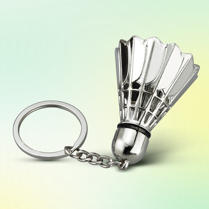 Wholesale Zinc Alloy Creative Badminton Keychain JDC-KC-XunX019