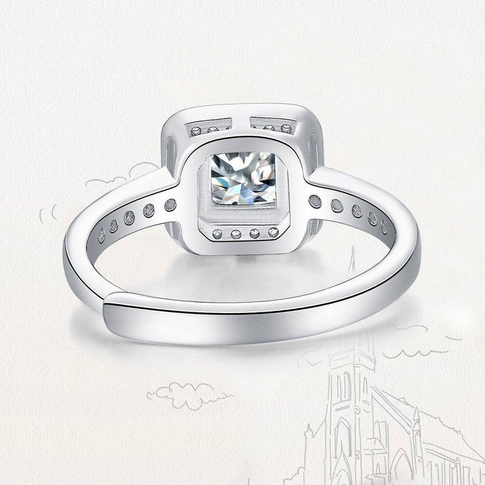 Wholesale 925 silver moissanite ring