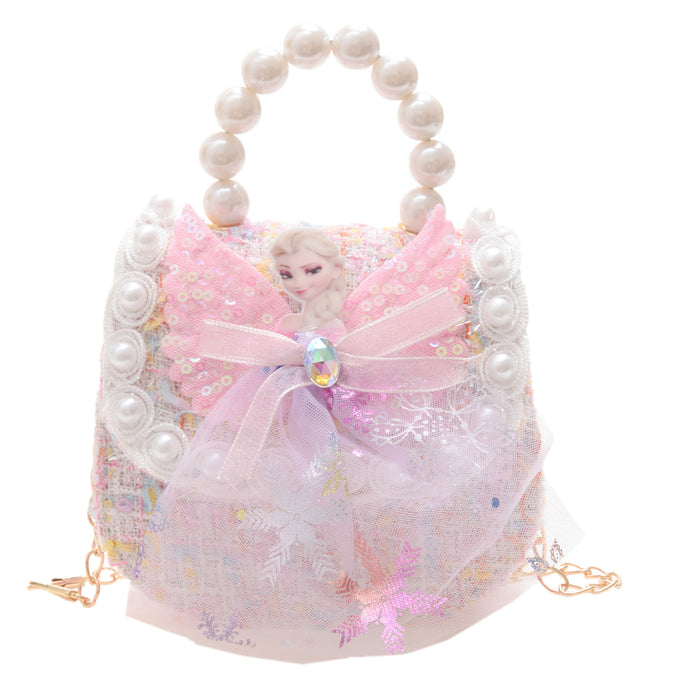 Wholesale Children's Fashion Cute Pearl Wool Handbag JDC-SD-YuanDuo065