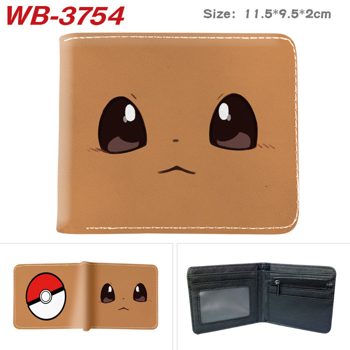 Wholesale Cute Anime Elf Pattern PU Bifold Wallet Short Card Holder Coin Purse Everyday Chic Fashion Accessory