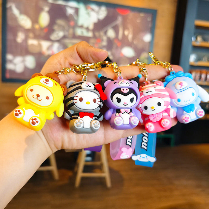 Wholesale Rubber Cartoon Doll Three-dimensional Keychain JDC-KC-Tingm086