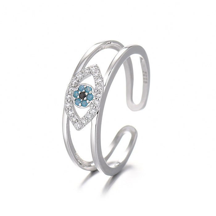 Wholesale Devil' s Eye Ring Women' s Niche All-match Blue Eyes Index Finger