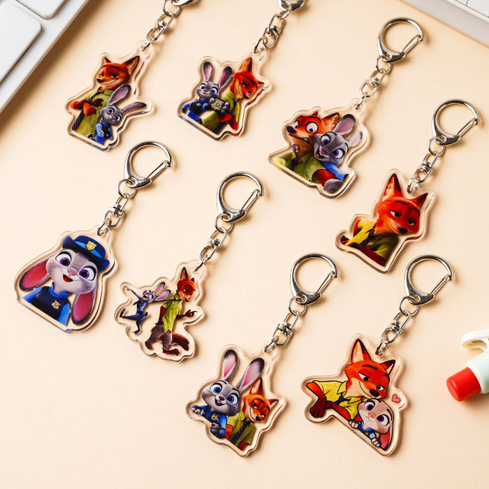 Wholesale Cute Cartoon Acrylic Couple Keychains