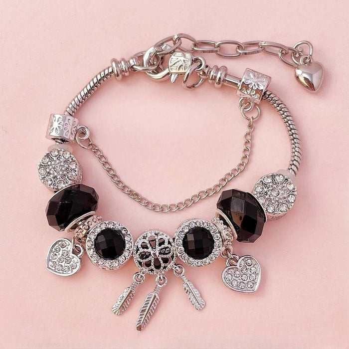 Wholesale Dream Catcher Beaded Alloy Bracelet JDC-BT-RanYan006