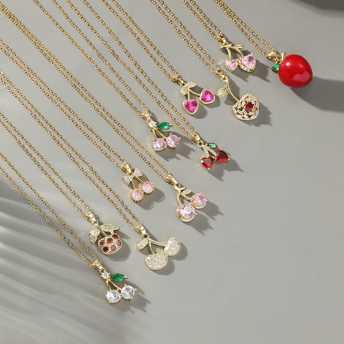 Wholesale Necklace Colored Zircon 26 English Letter Pendant Fashion Letter Pendant Jewelry